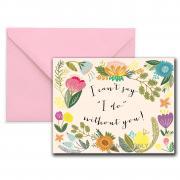 Will You Be My Bridesmaid / Maid of Honor cards printable - i can't say i do without you